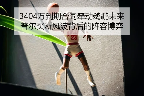 3404万到期合同牵动鹈鹕未来 普尔买断风波背后的阵容博弈 | BaJIeSPORtS